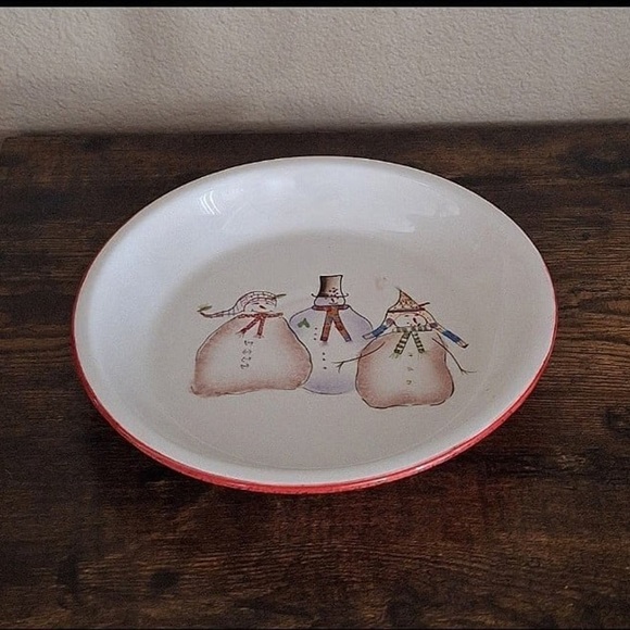 Sakura Snowmates Debbbie Taylor Kerman Pie Plate Bowl - Picture 8 of 10